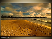 Obraz písečná pláž u jezera