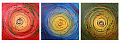 Ručně malovaný obraz abstrakce třídílný