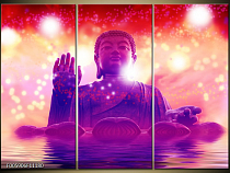 Obraz Buddha - růžová a fialová