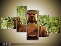 Obraz Budda se zvednutou rukou - listy