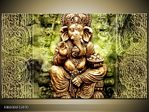 Obraz Soška slona - zelené pozadí
