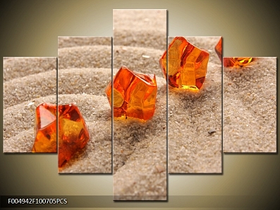 Obraz oranžové kamínky
