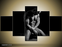 Obraz Sedící  nahý muž