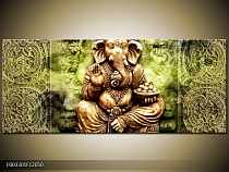 Obraz Soška slona - zelené pozadí