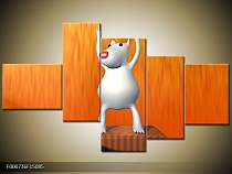 Obraz Animovaná postavička - hroch