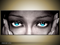 Obraz Pohled do očí - modrá