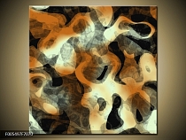 Obraz Abstrakce - oranžová a černá